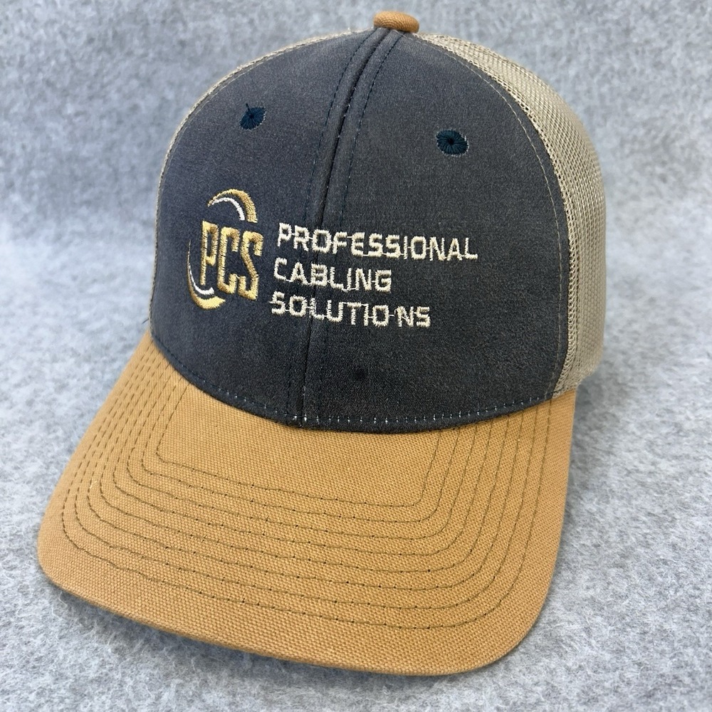 PCS Professional Cabling Solutions Outdoor Cap Mesh Back Trucker Hat Snapback